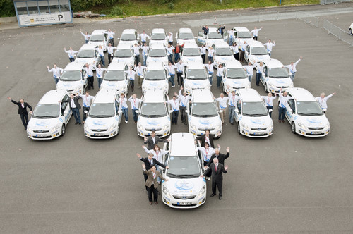20 Teams haben an der „Toyota Auris Hybrid Eco Challenge“ teilgenommen.